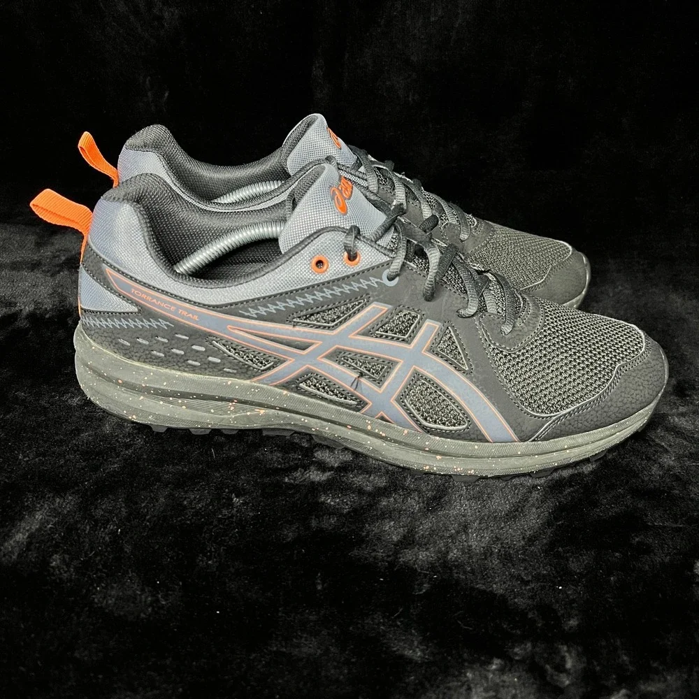 Asics Torrance 1021A314 Men 12 Trail Running Shoe Graphite Gray Athletic Sneaker